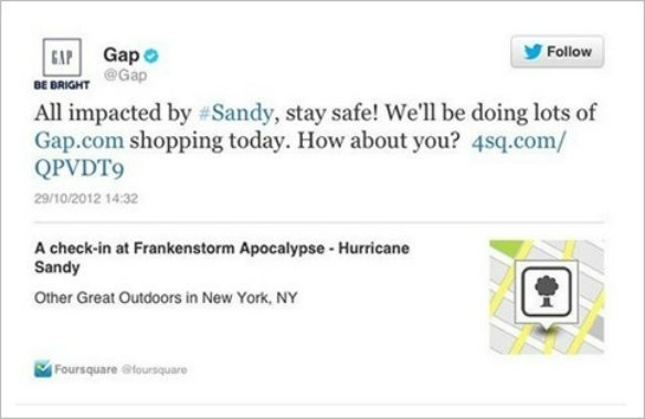 #Sandy Tweet